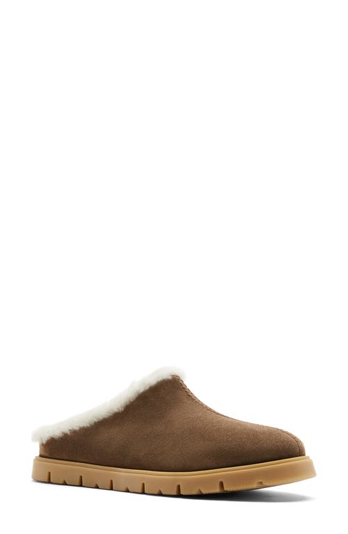 La Canadienne Eva Shearling Lined Slipper In Multi