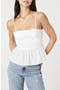 Eyelet Peplum Camisole