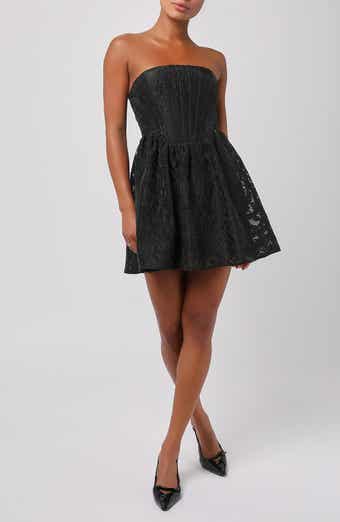 Lulus Ayla Jacquard Corset Minidress