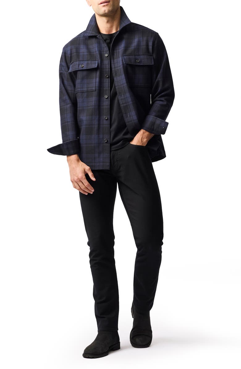 Rodd & Gunn Netherton Plaid Shirt Jacket, Alternate, color, Eclipse