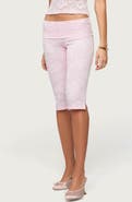EDIKTED Talisa Lace Capri Leggings