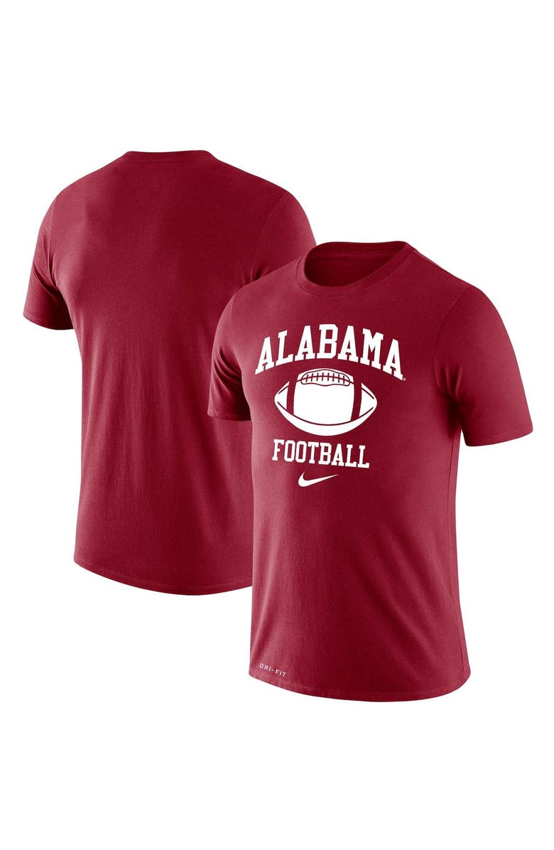 Nike Men's Nike Crimson Alabama Crimson Tide Retro Football Lockup Legend Performance T-Shirt, Main, color, 