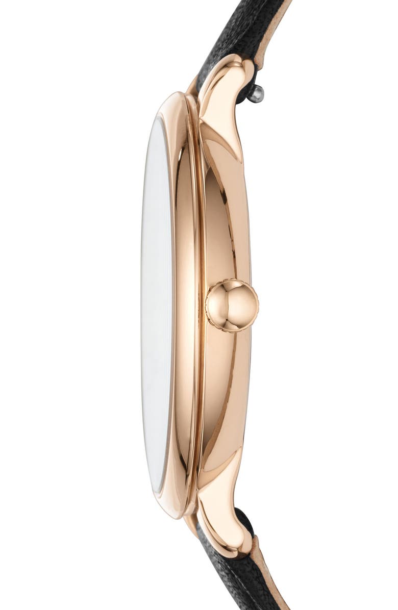 Fossil Jacqueline Leather Strap Watch, 36mm, Alternate, color, 