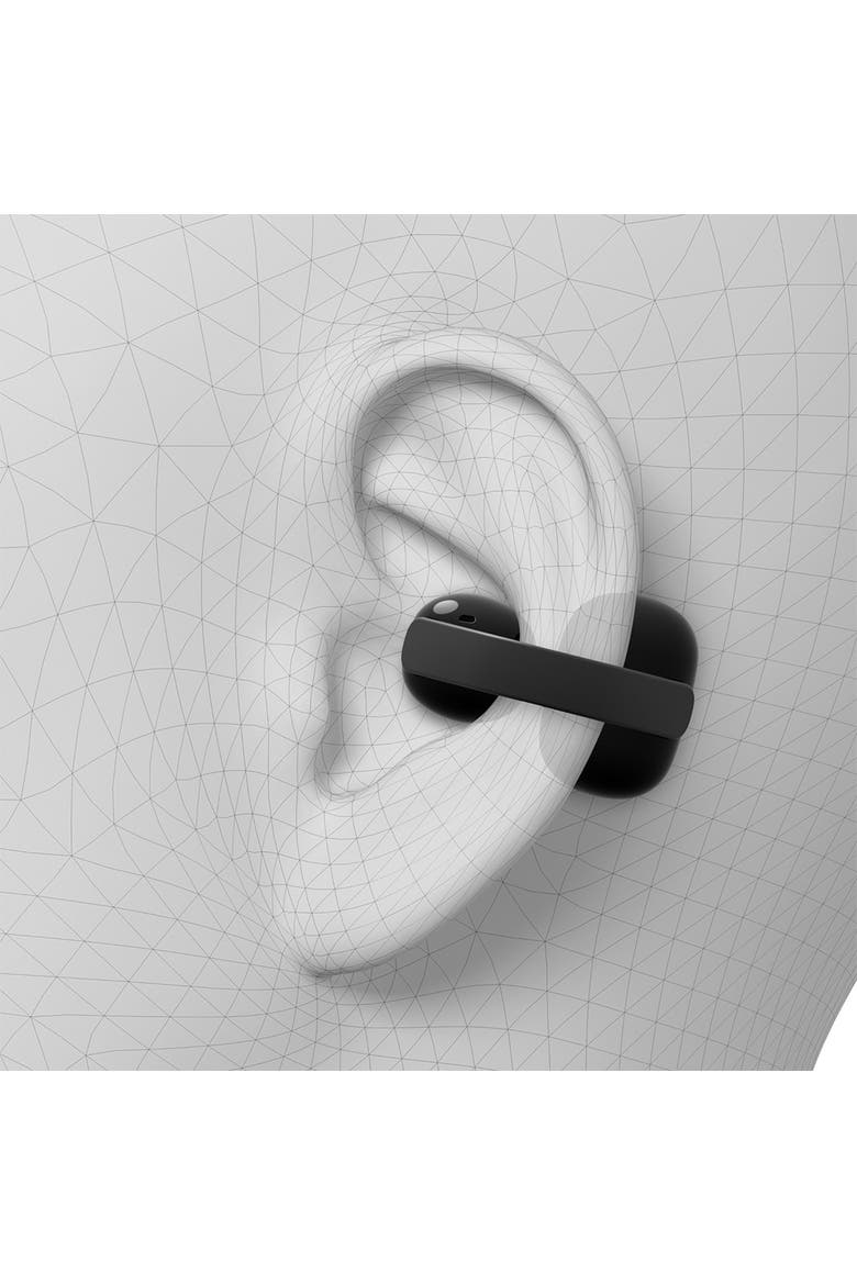 LinkBuds Clip Truly Wireless Open Earbuds, Alternate, color, Black