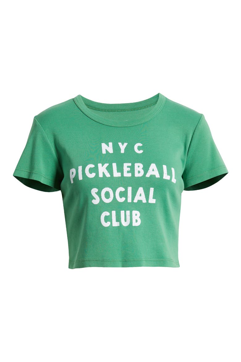 NYC Pickleball Cotton Graphic Baby Tee, Alternate, color, LEPRACHAUN
