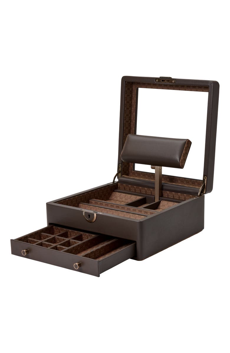 WOLF Earth Watch Stand Box, Alternate, color, Coffee