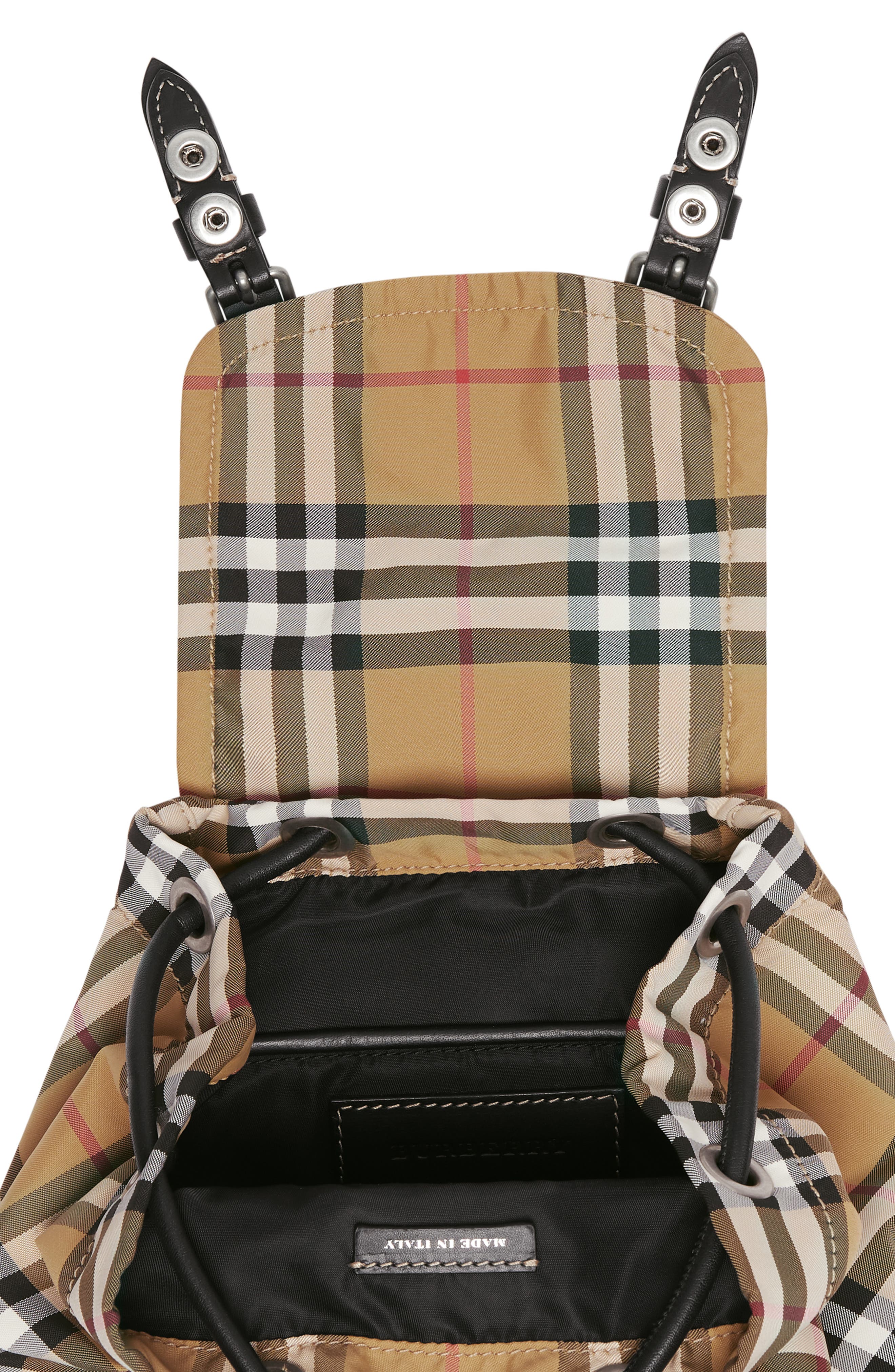 Burberry Small Rucksack Vintage Check Nylon Backpack, Alternate, color, 