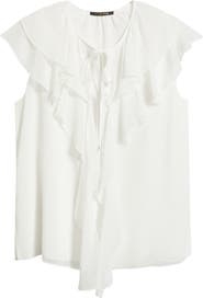 KOBI HALPERIN Maren Ruffle Cap Sleeve Top
