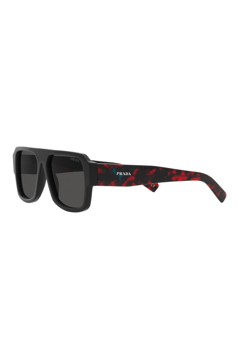 56mm Pilot Sunglasses, Alternate, color, DARK GREY
