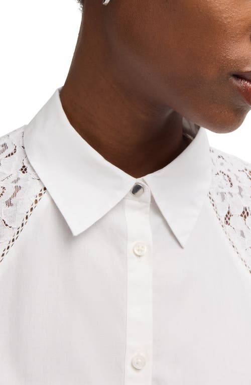 Hugo Boss Boss Orange Brenda Cotton Button-up Shirt In Multi