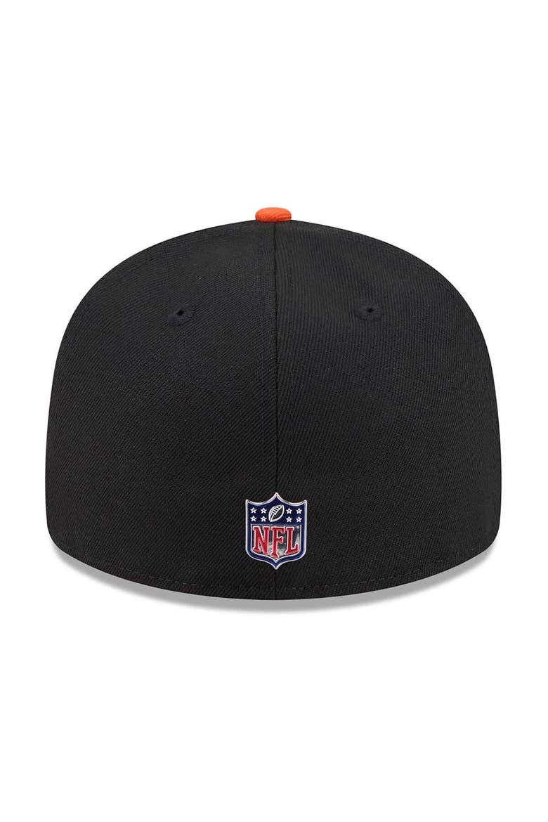 Men's New Era  Black/Orange Cincinnati Bengals 2026 NFL Draft Pre-Curved 59FIFTY Fitted Hat, Alternate, color, Black