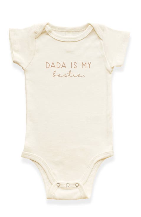 Dada is my Bestie Organic Baby Bodysuit