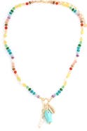Panacea Beaded Fish Pendant Neckace