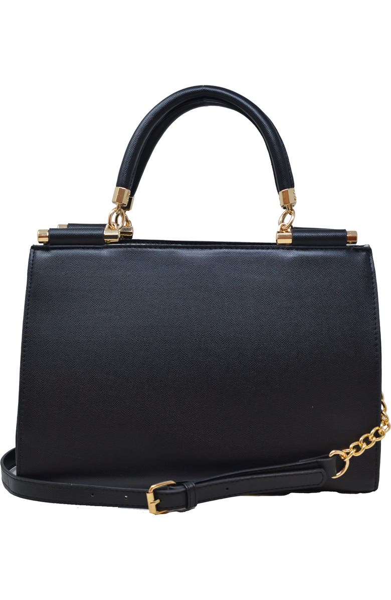 bebe Alex Quilted Satchel, Alternate, color,