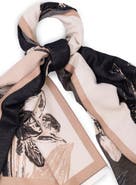 SAACHI Abstract Floral Reversible Scarf