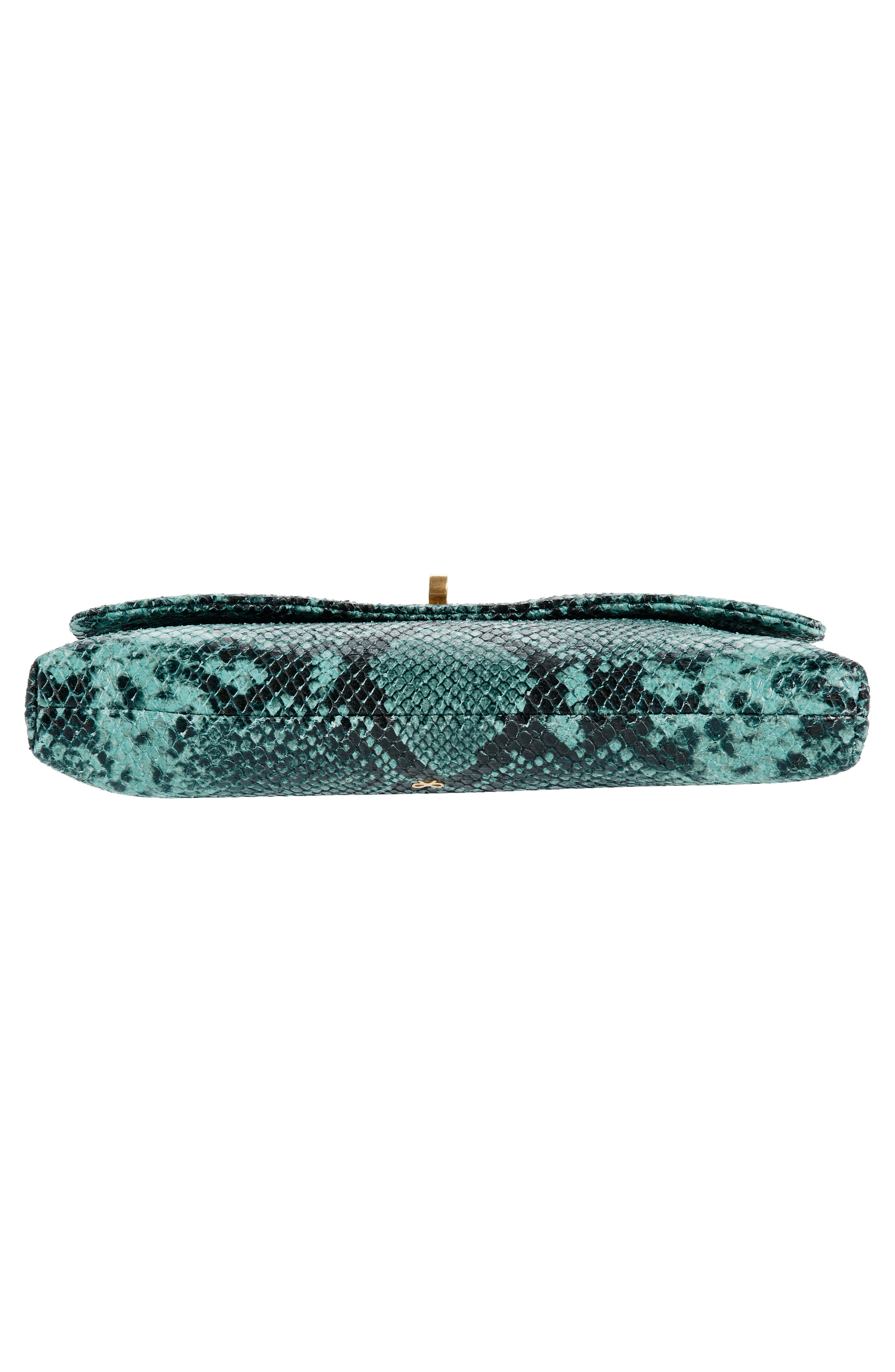 Anya Hindmarch Valorie Snake Embossed Leather Clutch, Alternate, color, 