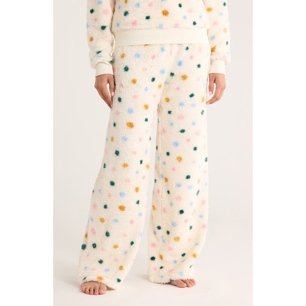 Honeydew Ice Breaker Fair Isle Faux Fur Pajama Pants In Multi