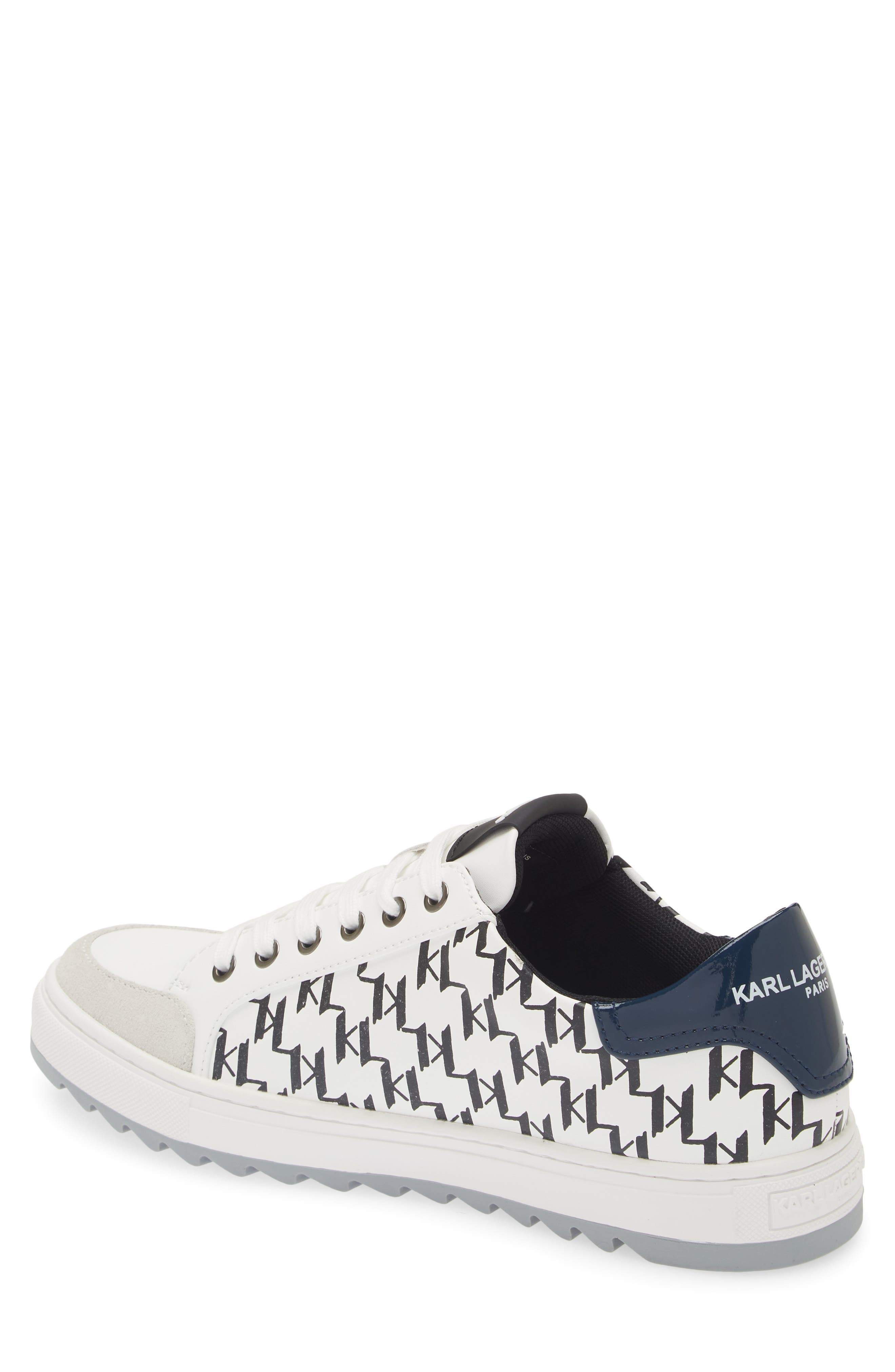 KARL LAGERFELD PARIS Logo Sawtooth Sneaker, Alternate, color, 