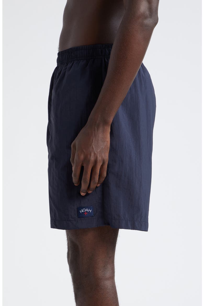 Core Logo Patch Swim Trunks, Alternate, color, NAVY