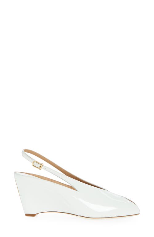 Ferragamo Aduele Peep Toe Slingback Wedge Pump In Multi