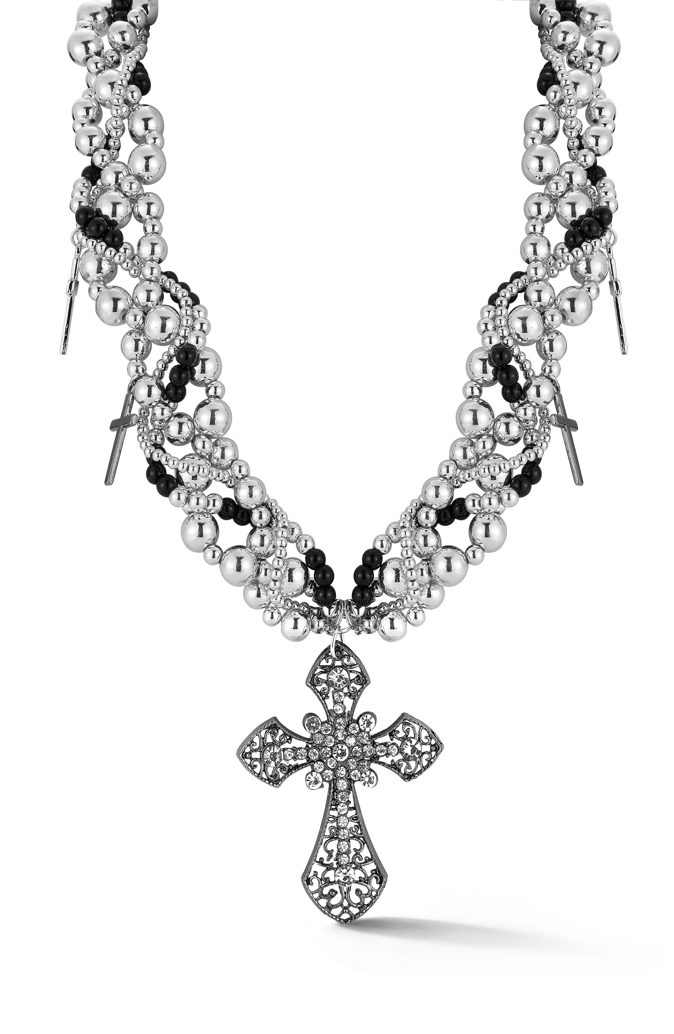 SPHERA MILANO Cross Statement Necklace