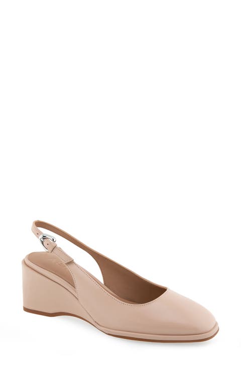 Aria Slingback Wedge Pump (Women)