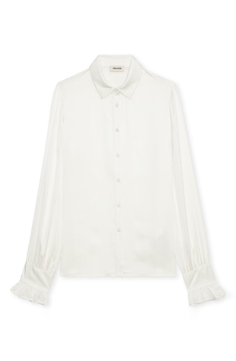 Zadig & Voltaire Thely Satin Shirt, Alternate, color,