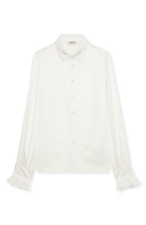 Zadig & Voltaire Thely Satin Shirt In Judo