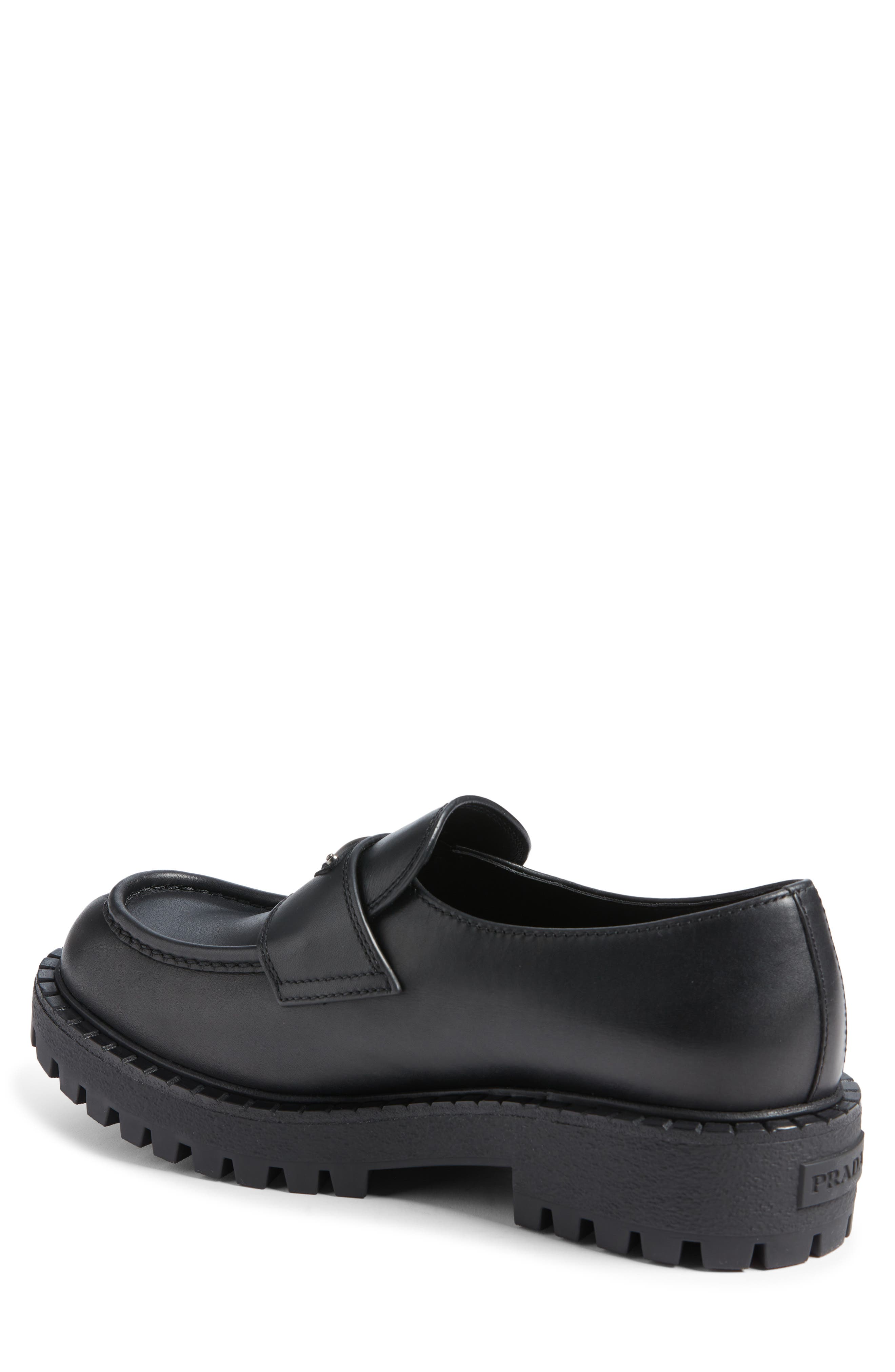 Leather Loafer, Alternate, color, NERO