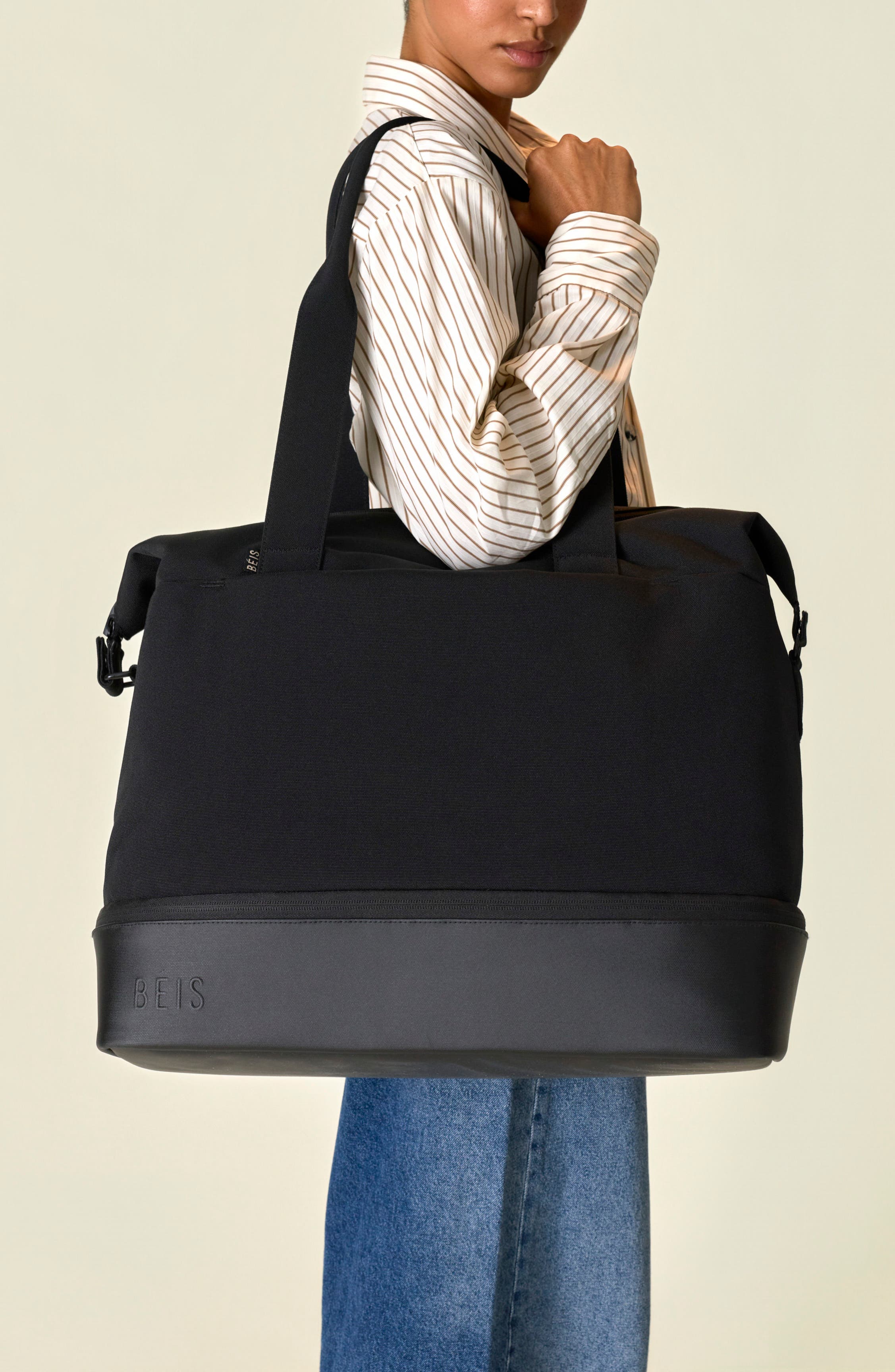The Weekender Bag, Alternate, color, BLACK