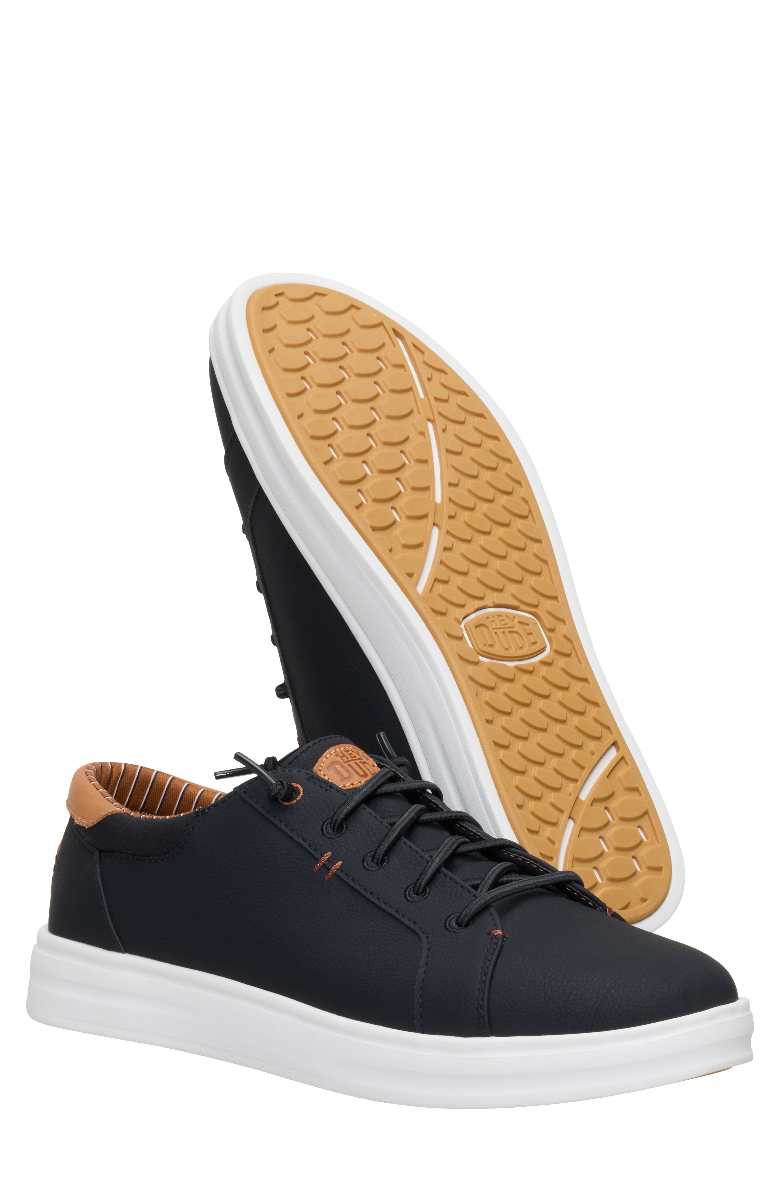 Hey Dude Paul Pro Low Top Slip-On Sneaker, Alternate, color, Black