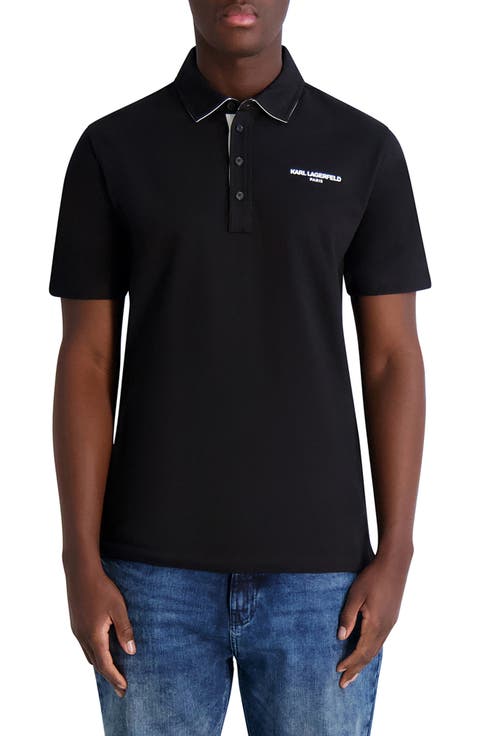 Logo Chest Stretch Cotton Polo