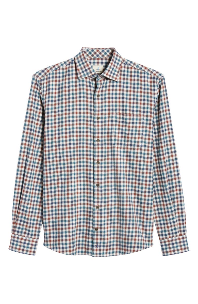johnnie-O Hangin' Out Partee Check Flannel Button-Up Shirt, Alternate, color, 