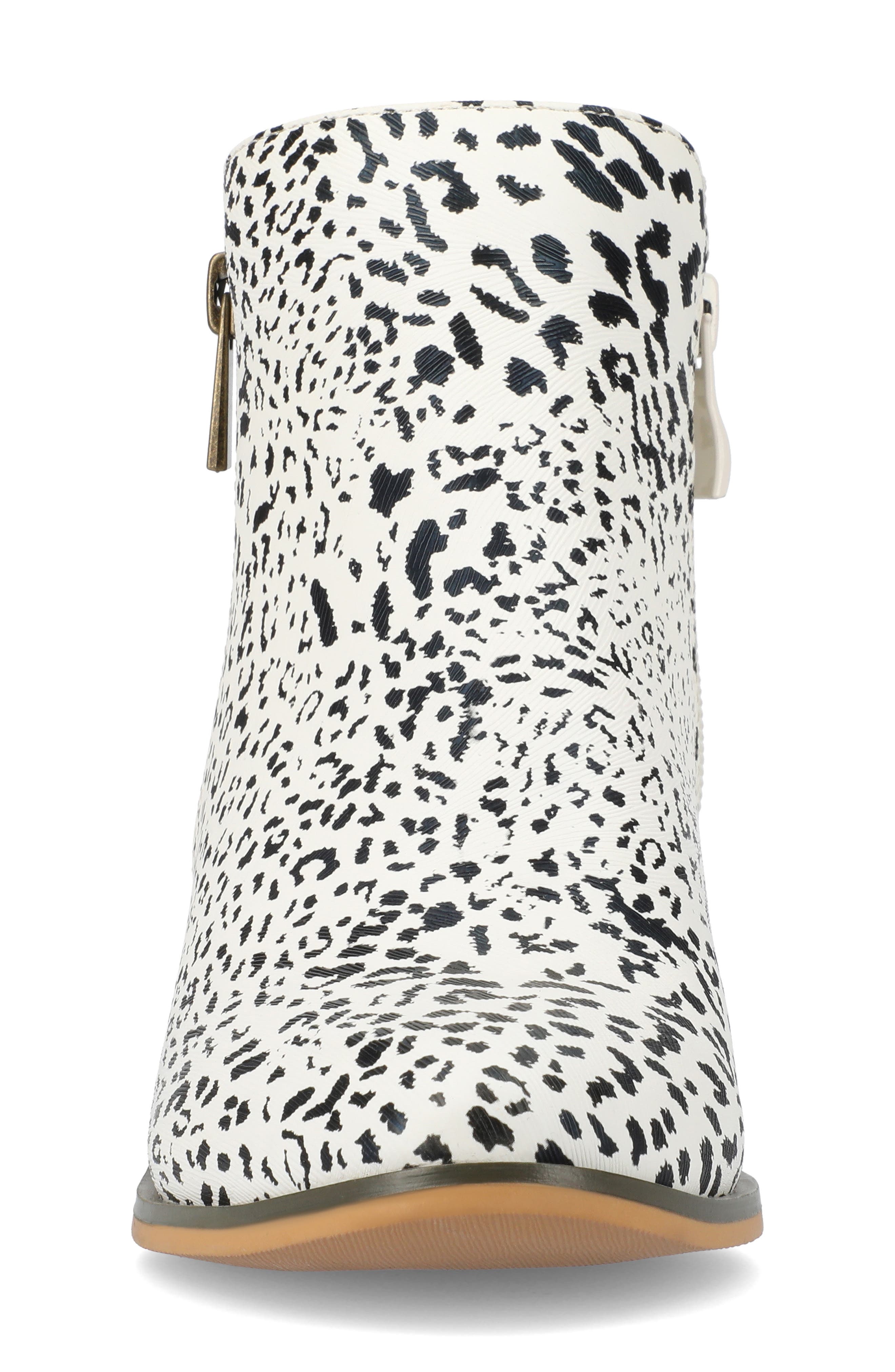 Journee Collection JOURNEE Rebel Side Zip Bootie, Alternate, color, Animal