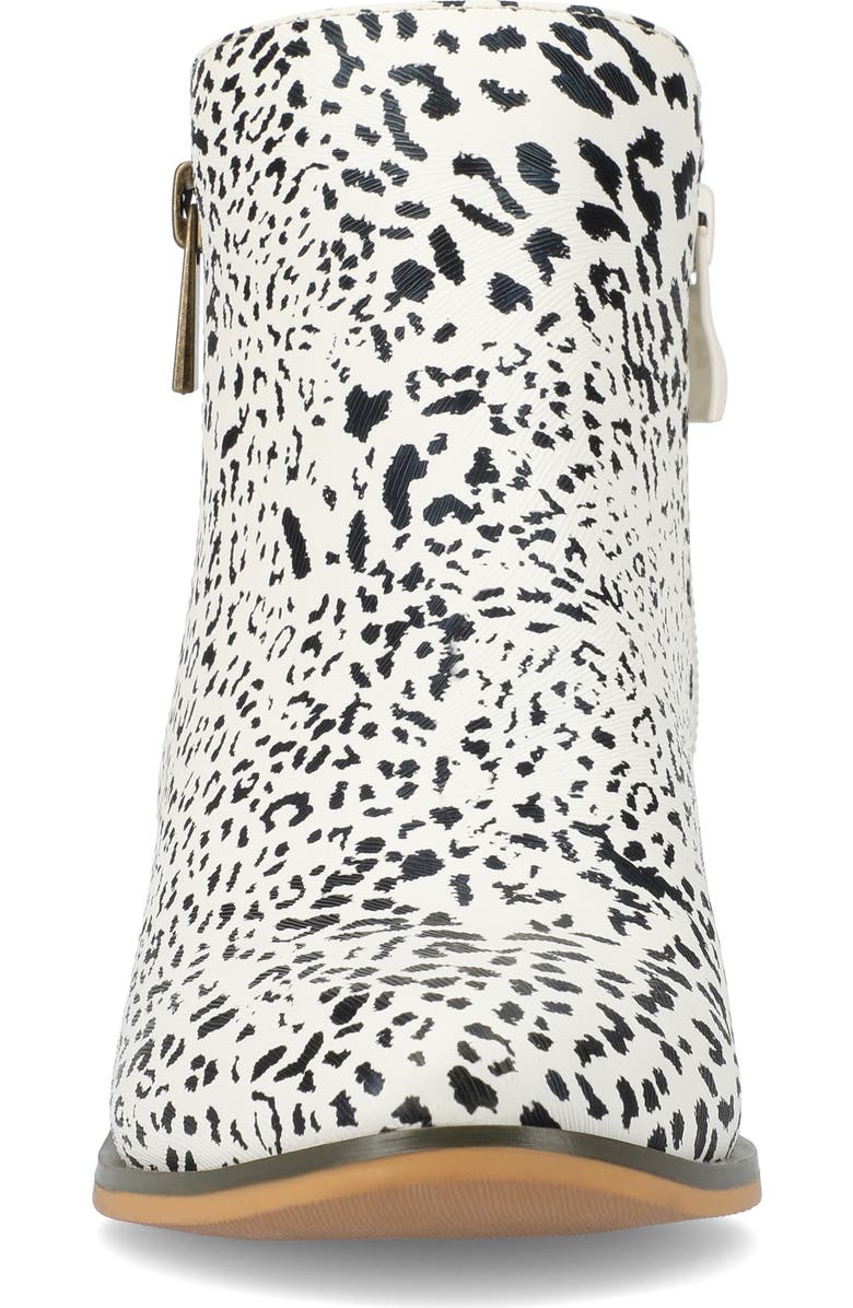 Journee Collection JOURNEE Rebel Side Zip Bootie, Alternate, color, Animal