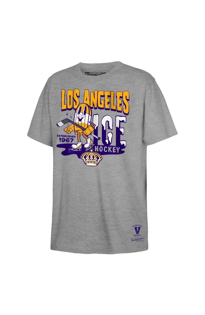 Mitchell & Ness Youth Mitchell & Ness Gray Los Angeles Kings Popsicle T-Shirt, Alternate, color, Gray