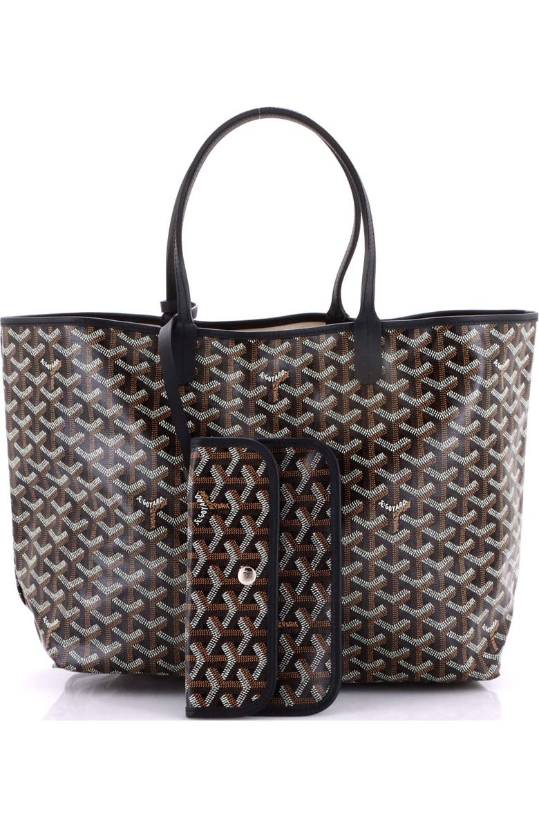 Pre-Owned Goyard Saint Louis Tote Coated Canvas PM, Alternate, color, Black