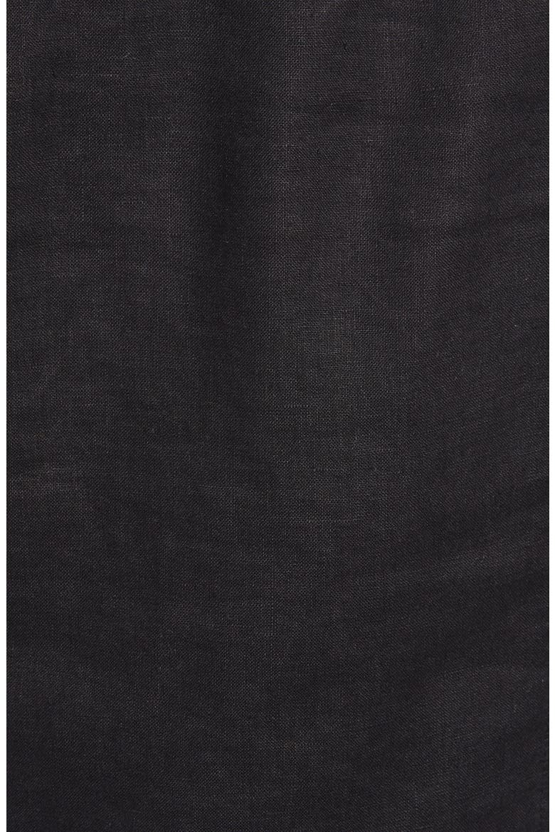 Two Palms Linen Raw Edge Jacket, Alternate, color, BLACK