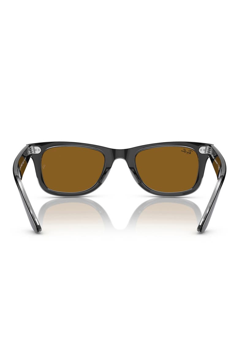 54mm Wayfarer Sunglasses, Alternate, color, BROWN