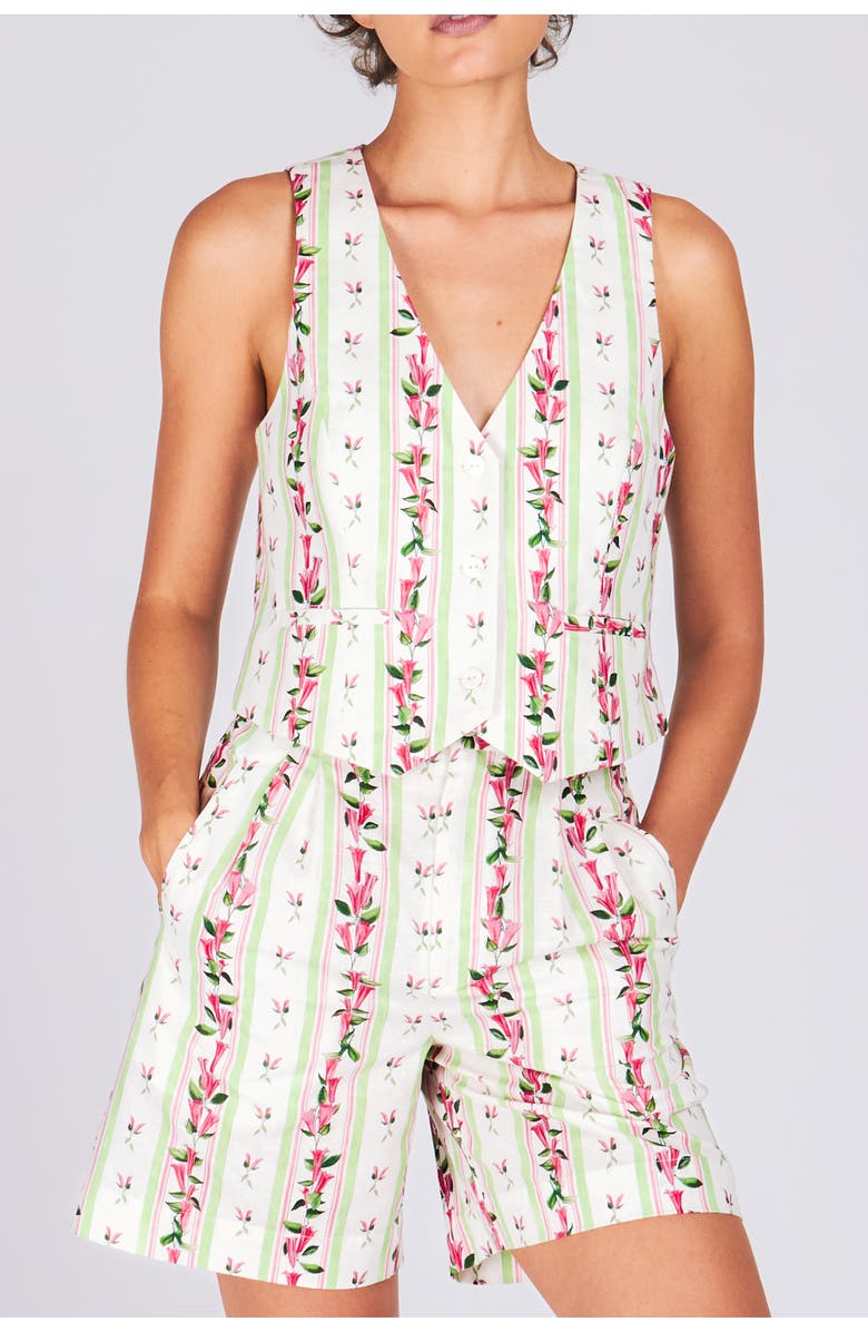 RACHEL ANTONOFF Barry Vest, Alternate, color, Bellflower Stripe