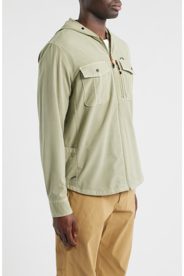 Albright UV Hooded Fishing Shirt, Alternate, color, MOSS