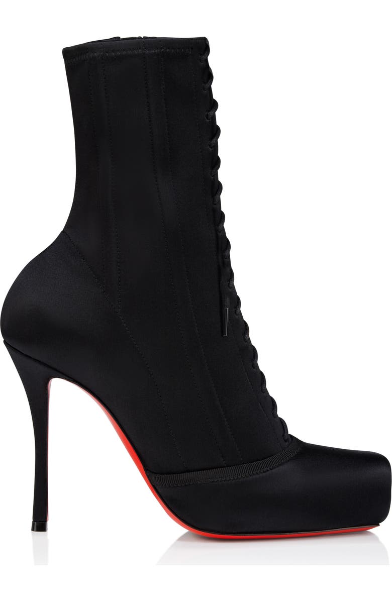 Christian Louboutin Cassia Pavlova Lace-Up Bootie, Alternate, color, Black