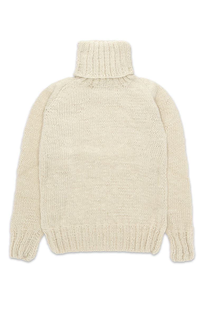 Fortela Merino Wool Turtleneck Pullover, Main, color, Ivory