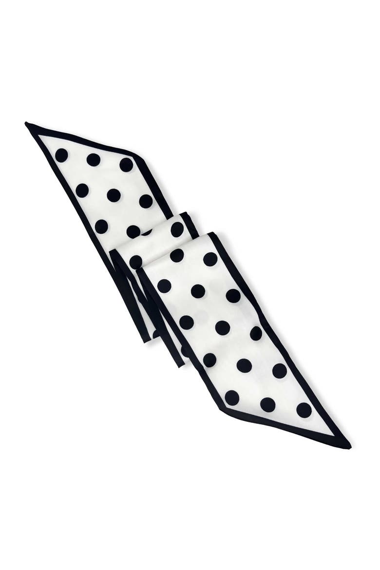 The Como Skinny Scarf, Alternate, color, Black/White