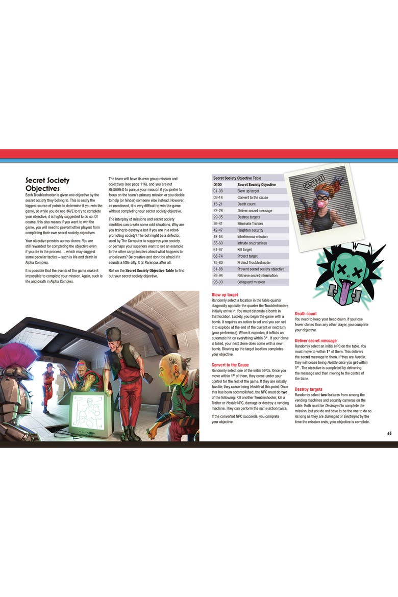 Modiphius Entertainment Paranoia Five Clones from Alpha Complex - RPG Book, Alternate, color, Multicolored