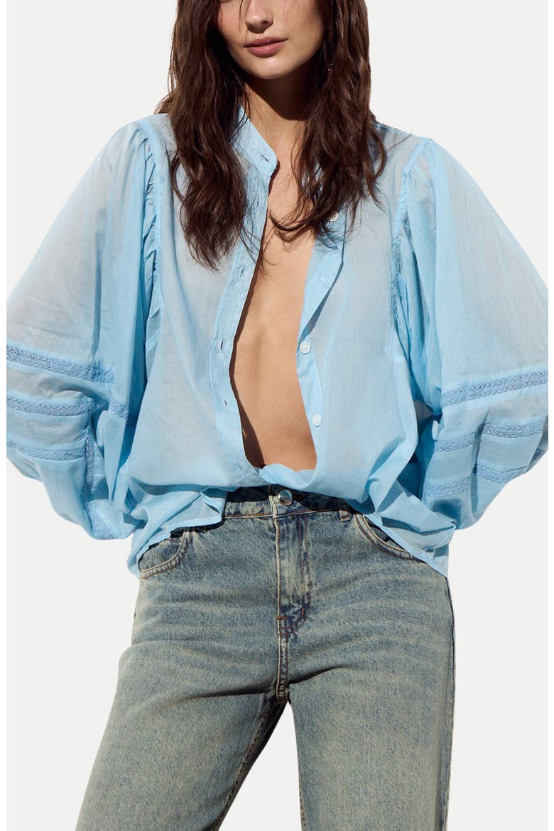 Kos Woven Shirt, Main, color, SKY