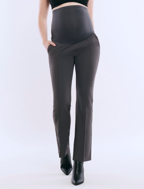 Motherhood Maternity Mia Secret Fit Over The Belly Slim Straight Leg Pant In Grey