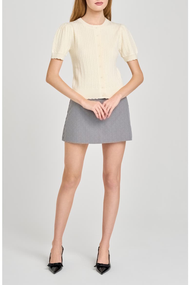 Melina Houndstooth Skort, Alternate, color, BLACK-WHITE HOUNDSTOOTH