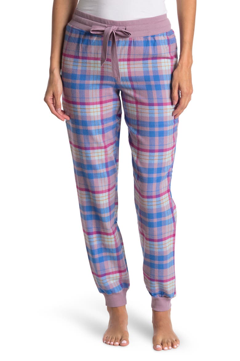 Flannel Joggers, Main, color, PURPLE MORN SCARF TARTAN