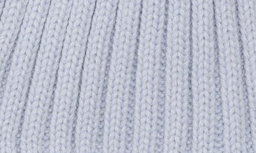 Calvin Klein Faux Fur Pompom Beanie In Gray